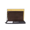 Fendi 8N0178 Brown Suede FF Strap Clutch Bag 78009201 148232648 [P]