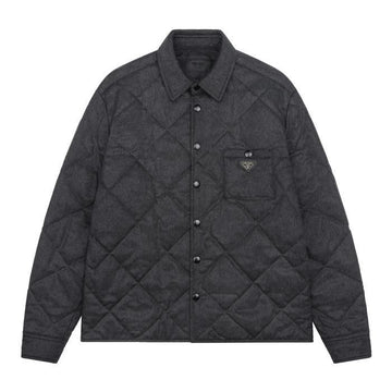 PRADA SC826M 17XT F0308 パディング カシミヤ シャツ 147451192