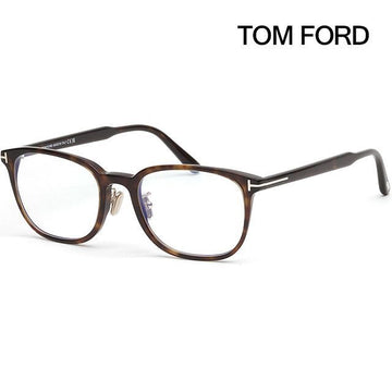 TOM FORD Blau Licht blockierende Brille TF6053DB 052 Luxus Schildkröte Asiatische Passform Quadratische Hornbrille 141055682