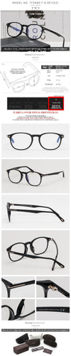 Tom Ford Blue Light Blocking Glasses Frame TF5680FB 001 Horn Rimmed Asian Fit 60881544 [P]