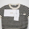 Dior Striped Short Sleeve Knit Size 36 147730885 [P]