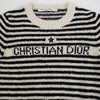 Dior Striped Short Sleeve Knit Size 36 147730885 [P]