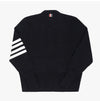 THOM BROWNE MKC160A 00014 415 4バーストライプVネックメンズカーディガン 148219732 [P]