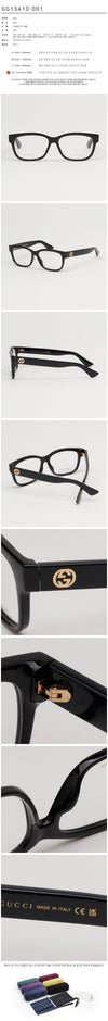 GUCCI Brille GG1341O 001 Luxus Herren Damen Hornbrille 134902312 [P]