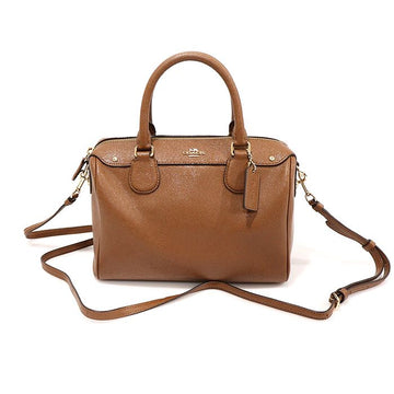 COACH Braun Crossgrain Leder Mini Bennett Satchel 2WAY EP94406CO 148276085