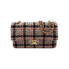 CHANEL Klassische Tweed-Clutch Medium mit Innenchip in Gold A01112 148276545 [P]