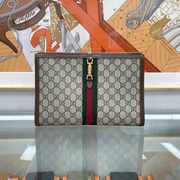 Gucci GG Ophidia Jackie Clutch Beige 647332 148277134