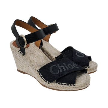 CHLOE アンクルストラップウェッジサンダル 123758280