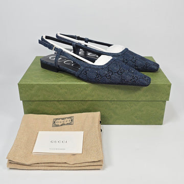 GUCCI Damen GG Denim Slingback 240 148278646