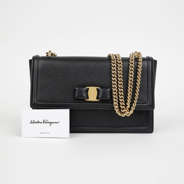 SALVATORE FERRAGAMO 21 G462 Genie Medium Chain Shoulder Crossbody Bag 147988430