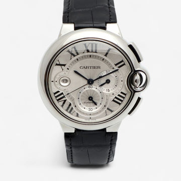 Cartier Ballon Bleu Men's W6920003 XL 44mm Steel Chronograph Watch 2015 148386172
