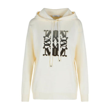 MaxMara Women's Drawstring Hooded Knit T-Shirt Beige 2521366222600 022 011 144113162 [P]