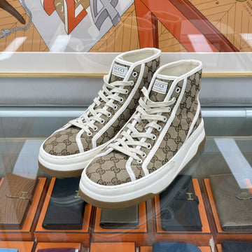 Gucci GG Canvas High-Top Sneakers Beige 745999 148391826
