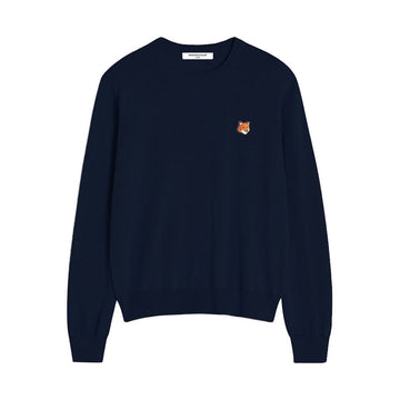 MAISON KITSUNE Merino Strickpullover mit Fox-Design 0413 FW25 Männlich PM00801KT1181 148395186