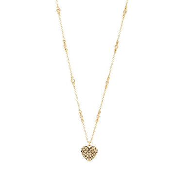 Coach Quilted Signature Heart Women's Necklace 460426 GLD 110 148403007 [P]