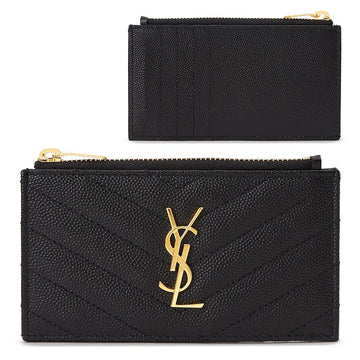 SAINT LAURENT Kassandra Matelassé Wallet für Frauen 607915 BOW01 1000 148403016 [P]
