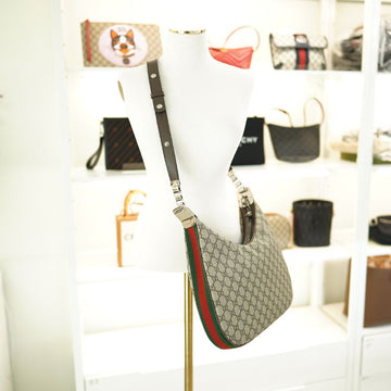 Gucci Medium Shoulder Bag 702823 96GRN 4091 Canvas Beige 148409962