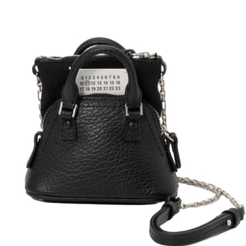 MAISON MARGIELA 5AC klassische Baby Chain Crossbody Bag Schwarz P4455 T8013 148425950