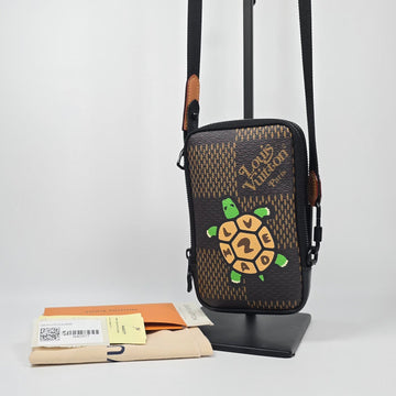 Louis Vuitton Nigo Turtle Double Phone Pouch Mini Crossbody Bag 148428437