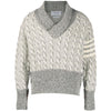 Thom Browne Twist Cable V-Neck Pullover Knit 55909903 [P]