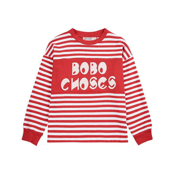 BOBO CHOSES B225AC135 611 (4-9) FW25 Kinder Streifen T-Shirt 148445870