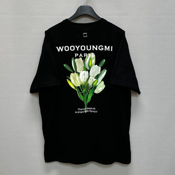Wooyoungmi Flower Print Back Logo T-Shirt 105 148451655