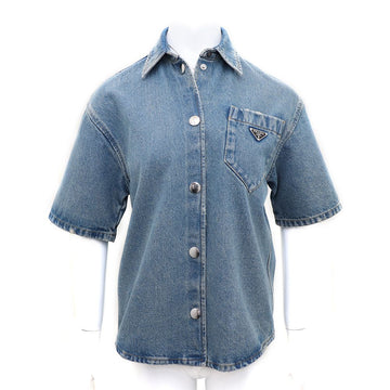 Prada Denim Shirt Jacket GFC037-13Z6-F0BAN 148466668