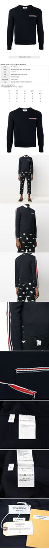 THOM BROWNE ステッチ トリコロール ウール ニット MKA367A 28672126 [P]