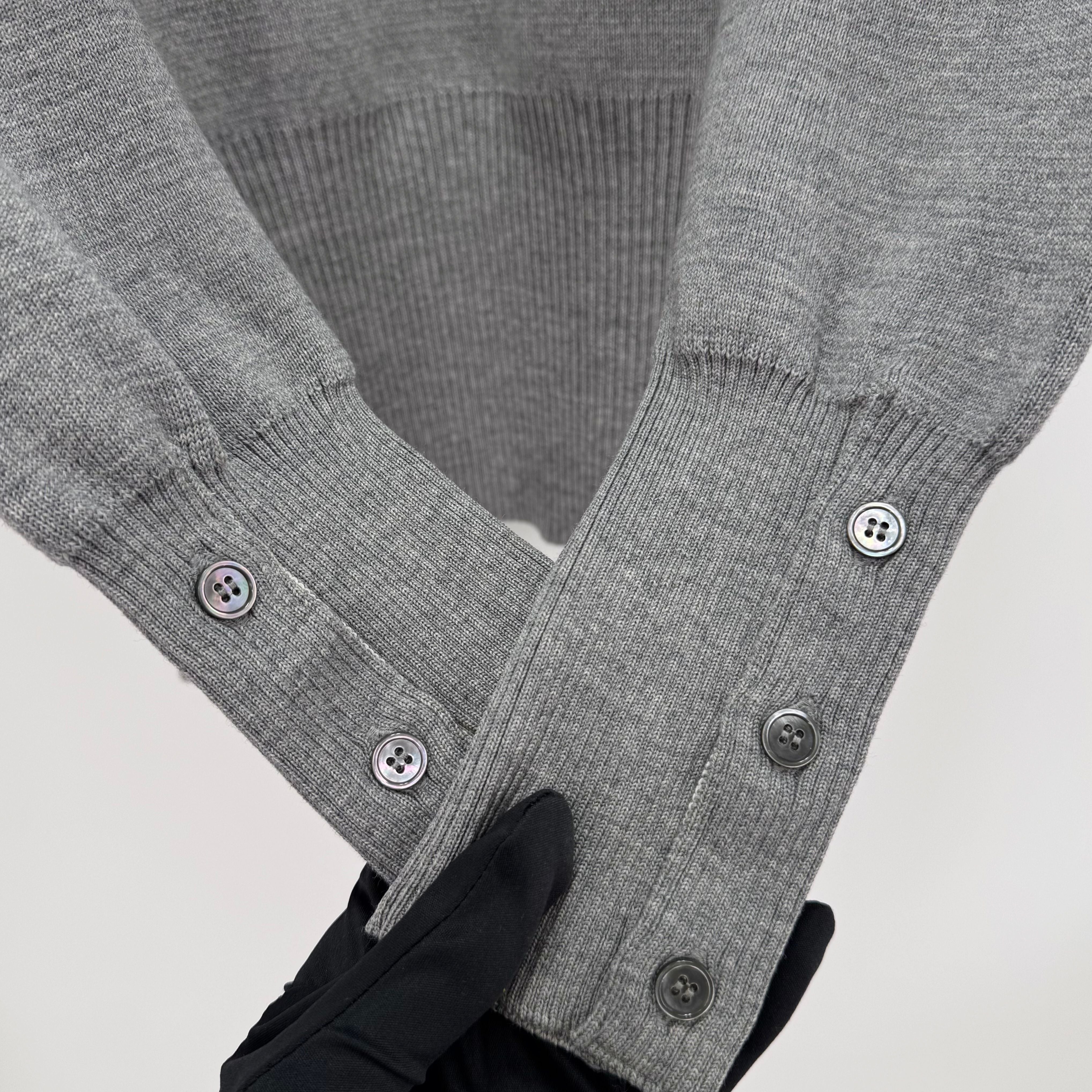 Thom Browne Diagonal Armband Milano Stitch Knit Gray 148485449 [P