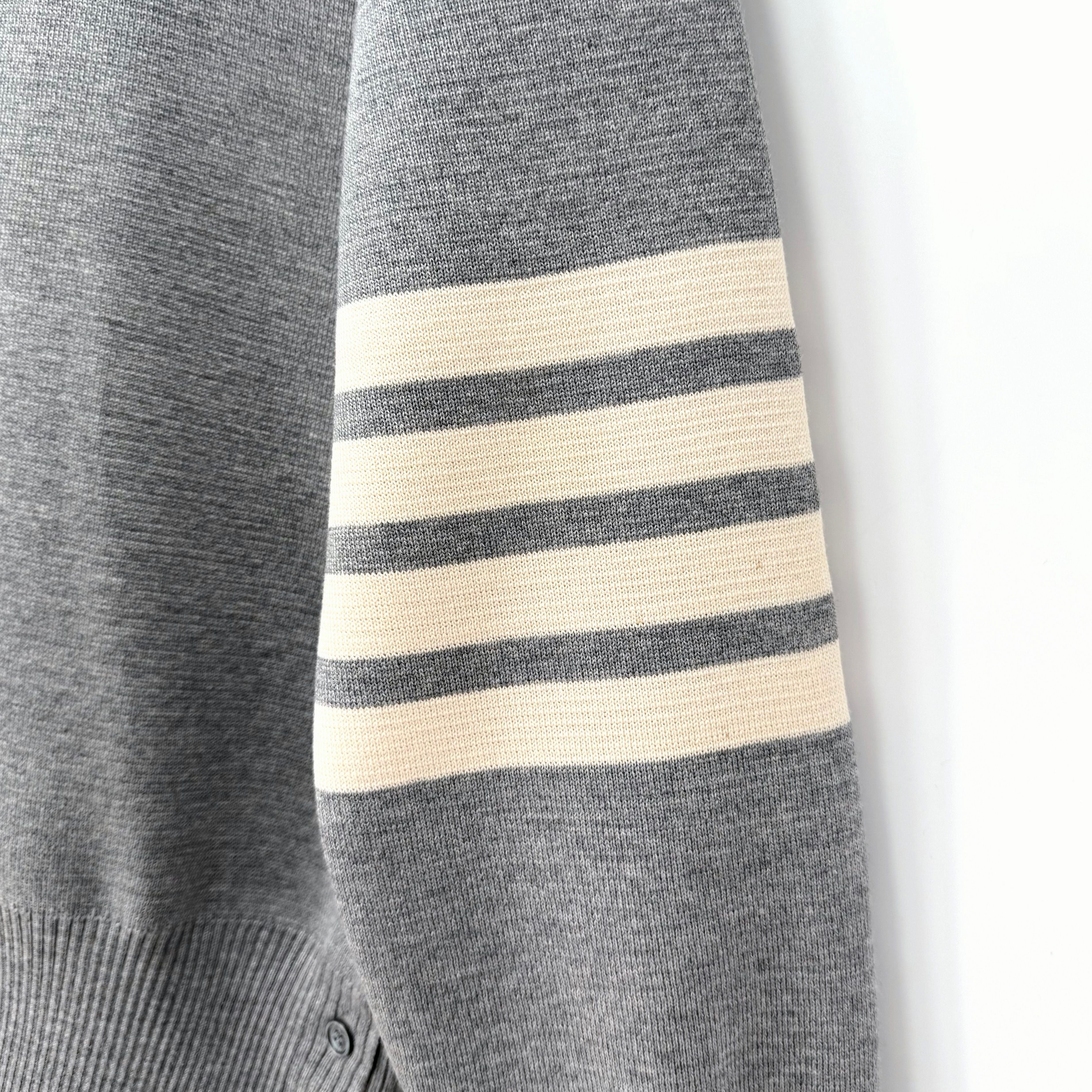 Thom Browne Diagonal Armband Milano Stitch Knit Gray 148485449 [P