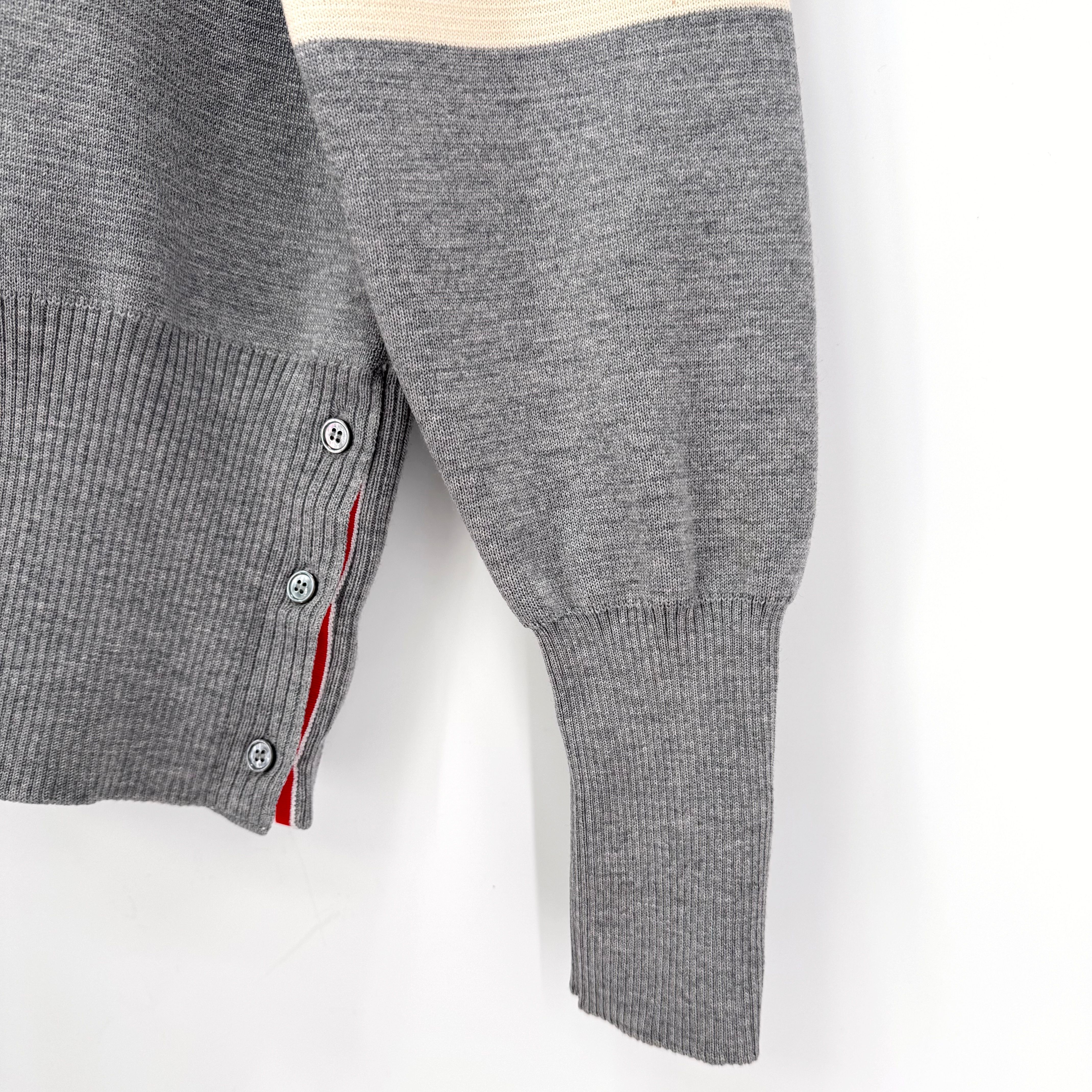 Thom Browne Diagonal Armband Milano Stitch Knit Gray 148485449 [P
