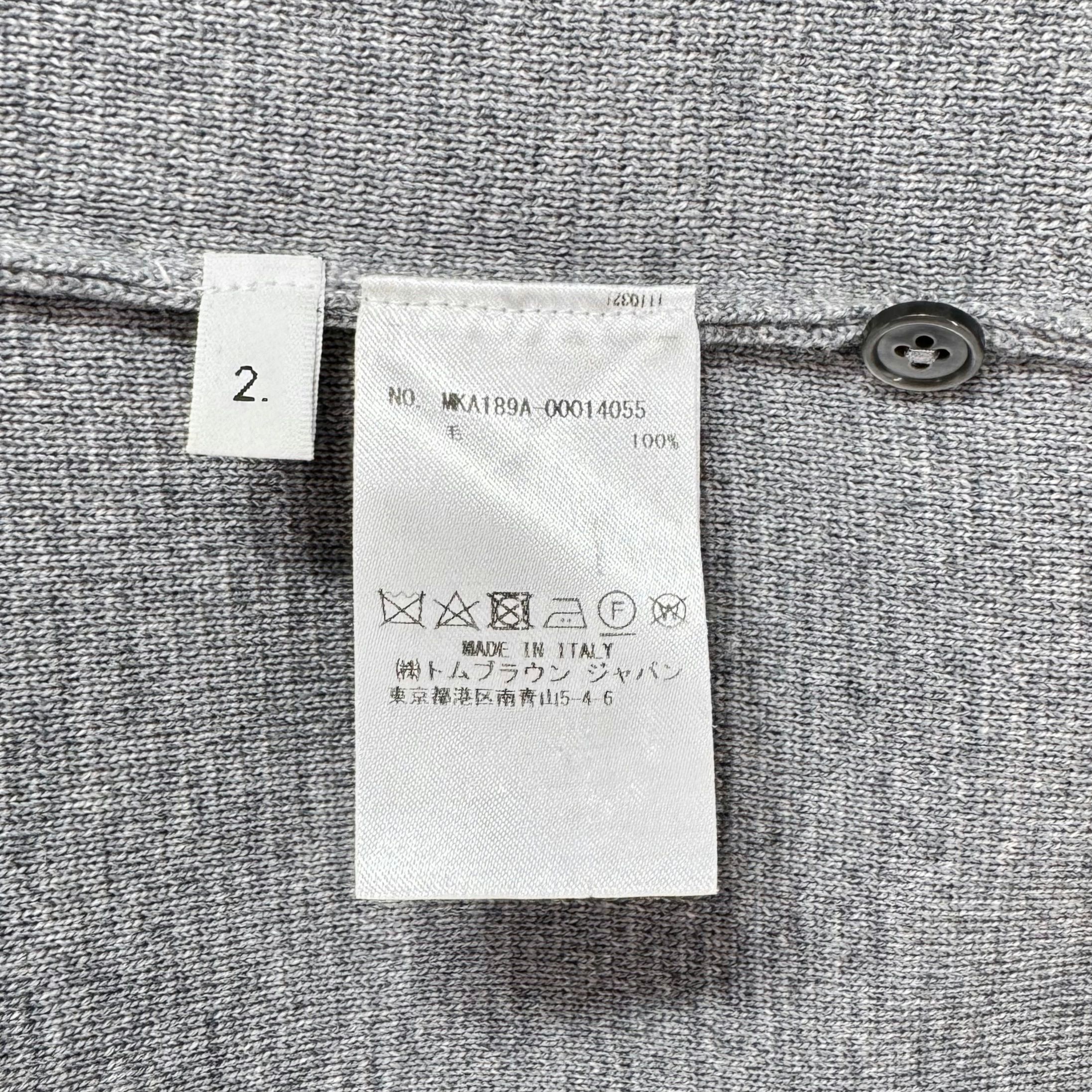 Thom Browne Diagonal Armband Milano Stitch Knit Gray 148485449 [P
