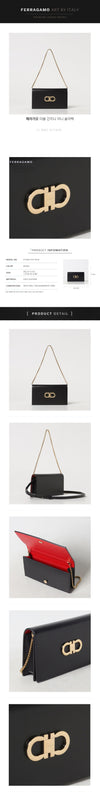 SALVATORE FERRAGAMO Doppelte Gancini Mini Schultertasche 21 8357 0771676 148488220 [P]