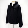 PRADA Re-Nylon Dreieck-Logo Kapuzenjacke Jumper Schwarz (SGX681) 148489486 [P]