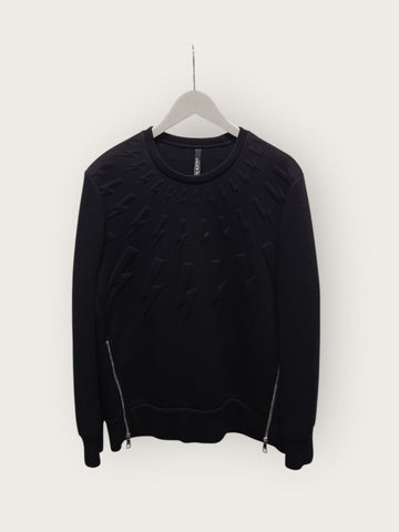 Neil Barrett Black Thunder 3D Neoprene Sweatshirt 148490447