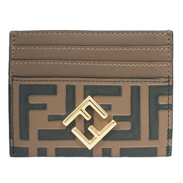 Fendi Gold FF Logo Cardholder Brown 8M0445 ADYM F13VK 60894694