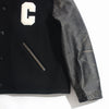 Celine Leather Wool Stadium Teddy Jacket Black RV0TV814E 38NO 148521239 [P]