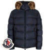 MONCLER Maya Puffernacke aus Gänsedaunen in Marineblau 1A00198 5968E 742 148525140 [P]