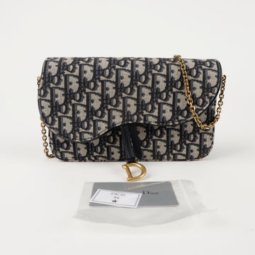 Dior S5907CTZQ Saddle Medium Chain Pouch Crossbody Bag 148437952
