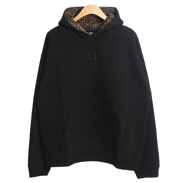 FENDI Hoodie mit Logo-Futter Schwarz FY1143 ATL9 F0QA1 148529806