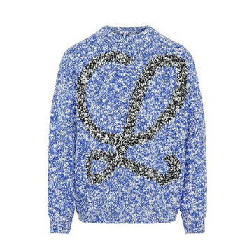 LOEWE Anagram Speckle Wool Knit Blau H526Y14KCE 5102 58376375