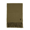 AMI Heart Logo Wool Scarf USF677 334 298 148549984 [P]