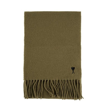 AMI Heart Logo Wool Scarf USF677 334 298 148549984