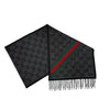 GUCCI Wollschal 570603 3G200 1466 GG Weblogo Schwarz 148551767 [P]