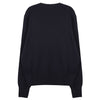 AMI Blauer Woll-Kreuzkragenpullover 148553884 [P]