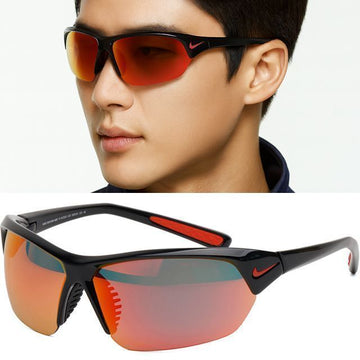 Nike Sunglasses DV2163 010 Skylon Ace M Red Mirror Sports Goggles Baseball Golf 147378874