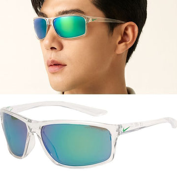 NIKE Sonnenbrille EV1113 901 Adrenalin M transparent braun grün verspiegelt sportlich joggen 147378848