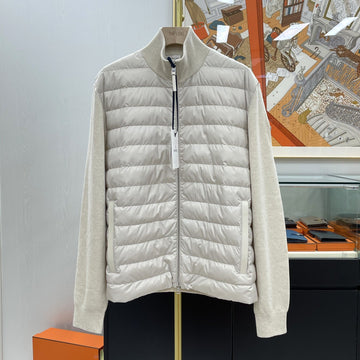 Moncler Padded Wool Cashmere Zip Cardigan K20919B00033 148571925