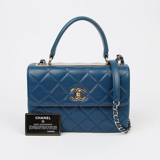 CHANEL Trendige CC Kleine Top Handle Tote Schultertasche A92236 147837817 [P]