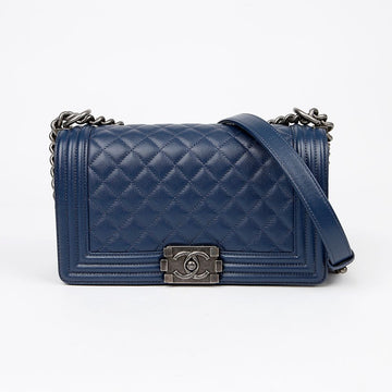 CHANEL A67086 Caviar Haut Boy Medium Schultertasche 148485081